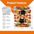 thumbnail image 2 of Welcome Fall Black Cat Mailbox Cover Magnetic Standard Size 21" x 18", Autumn Kitty Pumpkin Maple Leaves Decorative Post Letter Box Decor, Thanksgiving Farmhouse Garden Yard Outdoor Decoration, 2 of 6