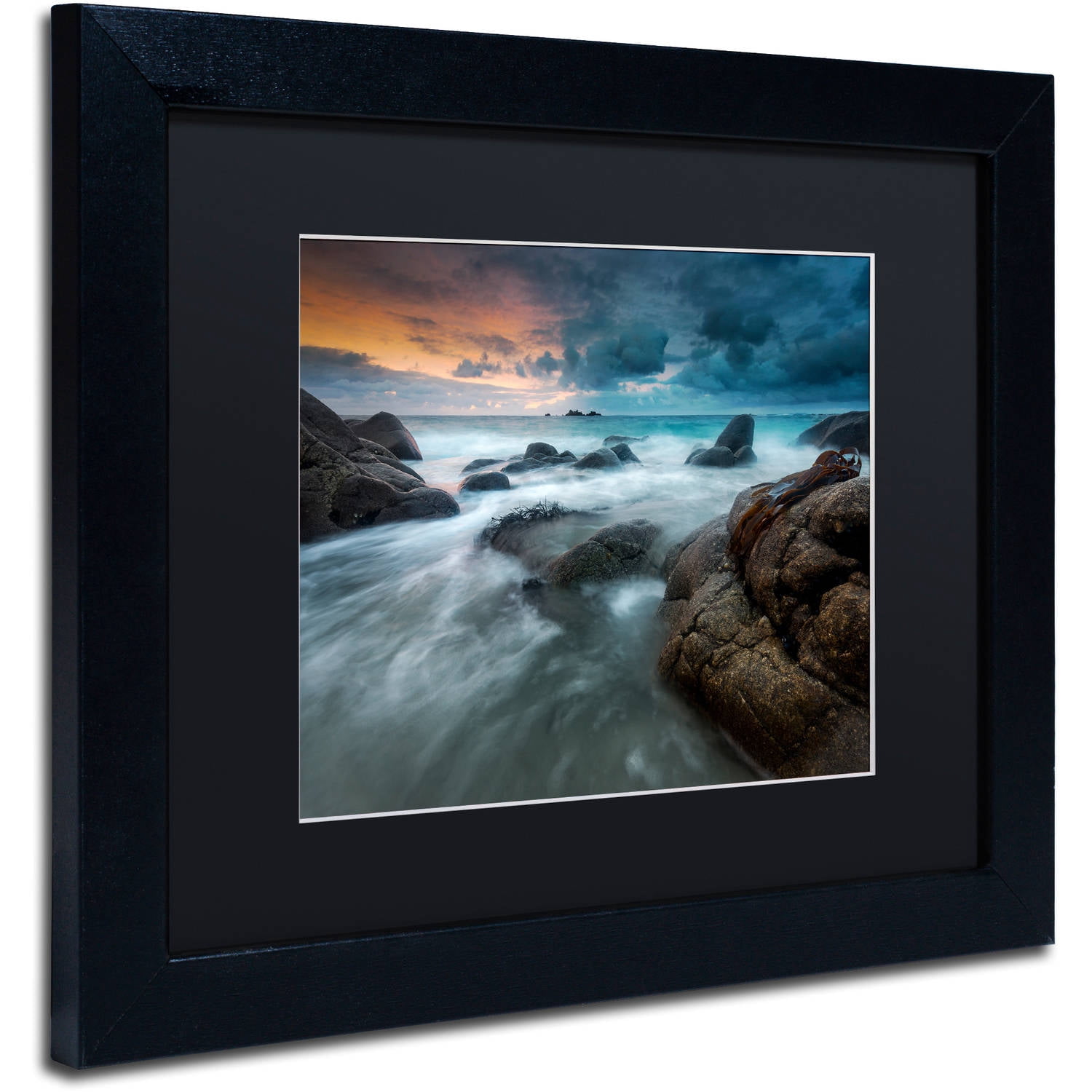 Trademark Fine Art "Brittany" Canvas Art by Mathieu Rivrin, Black Matte, Black Frame
