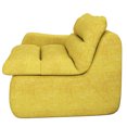 thumbnail image 4 of Modern Yellow Comfort Floor Chair - For Living Room, Bedroom, Office Couch High Foam Filled, 4 of 4