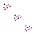 thumbnail image 1 of ZheElen 7pcs/set Colorful Butterflies Clips For Teenager Women - Fashionable And Exquisite Craftsmanship pink4.5cm 3Set, 1 of 6