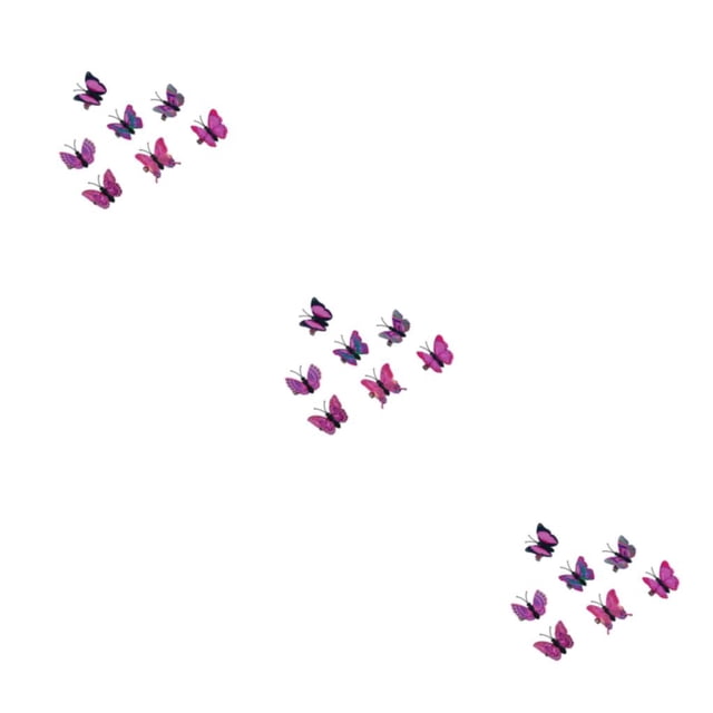 ZheElen 7pcs/set Colorful Butterflies Clips For Teenager Women - Fashionable And Exquisite Craftsmanship pink4.5cm 3Set