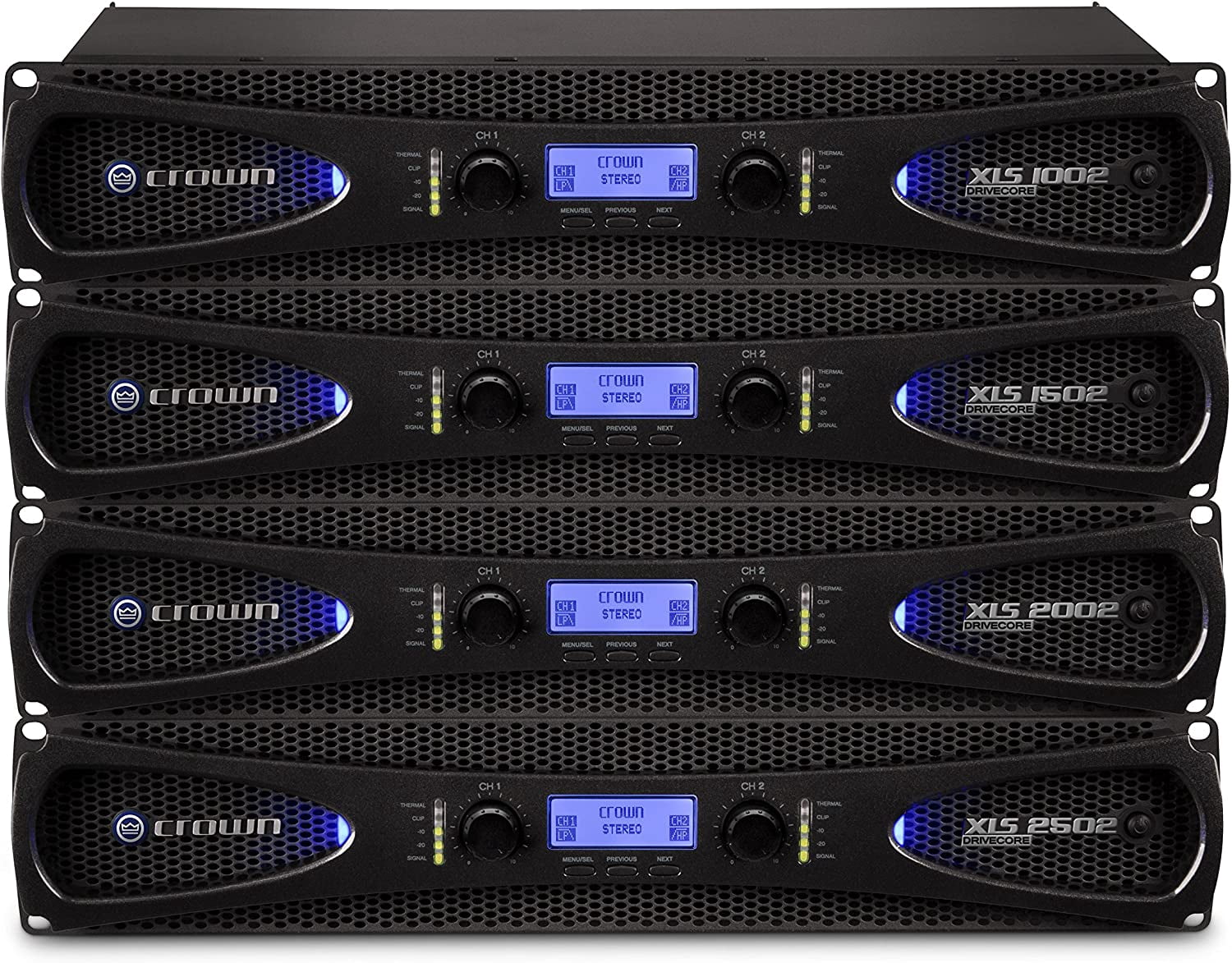 Crown XLS DriveCore 2 XLS 2002 Amplifier - 2100 W RMS - 2 Channel - 20 Hz to 20 kHz - 350 W