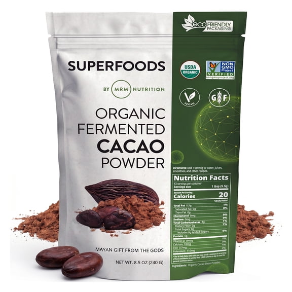 MRM Nutrition Organic Fermented Cacao Powder, 8.5 oz (240 g)