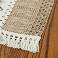 thumbnail image 6 of YIBAGA Jute Burlap Table Runner, Cotton Linen Table Runner, Rustic Farmhouse Home Decor, 86 inch, 6 of 7