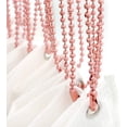 thumbnail image 3 of Pink Shower Curtain Hooks, 55 Inch Ball Chain Design, 12 Pack Rust-Resistant Metal Curtain Rings for Bathroom Rods, Heavy Duty 4.5mm Shower Curtain Hangers, 3 of 5