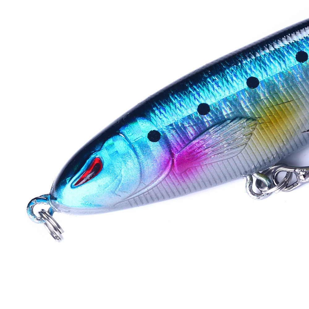 HENGJIA 10PCS Fishing Lures Plopper Bass Lures with Floating Rotating Tail Barb Treble Hooks in Saltwater and Freshwater Lures for Bass Trout Walleye,4.33 inch/0.46 oz