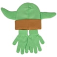 thumbnail image 2 of Star Wars The Child Grogu Character Head Kids Knit Beanie  and  Glove Set, 2 of 2
