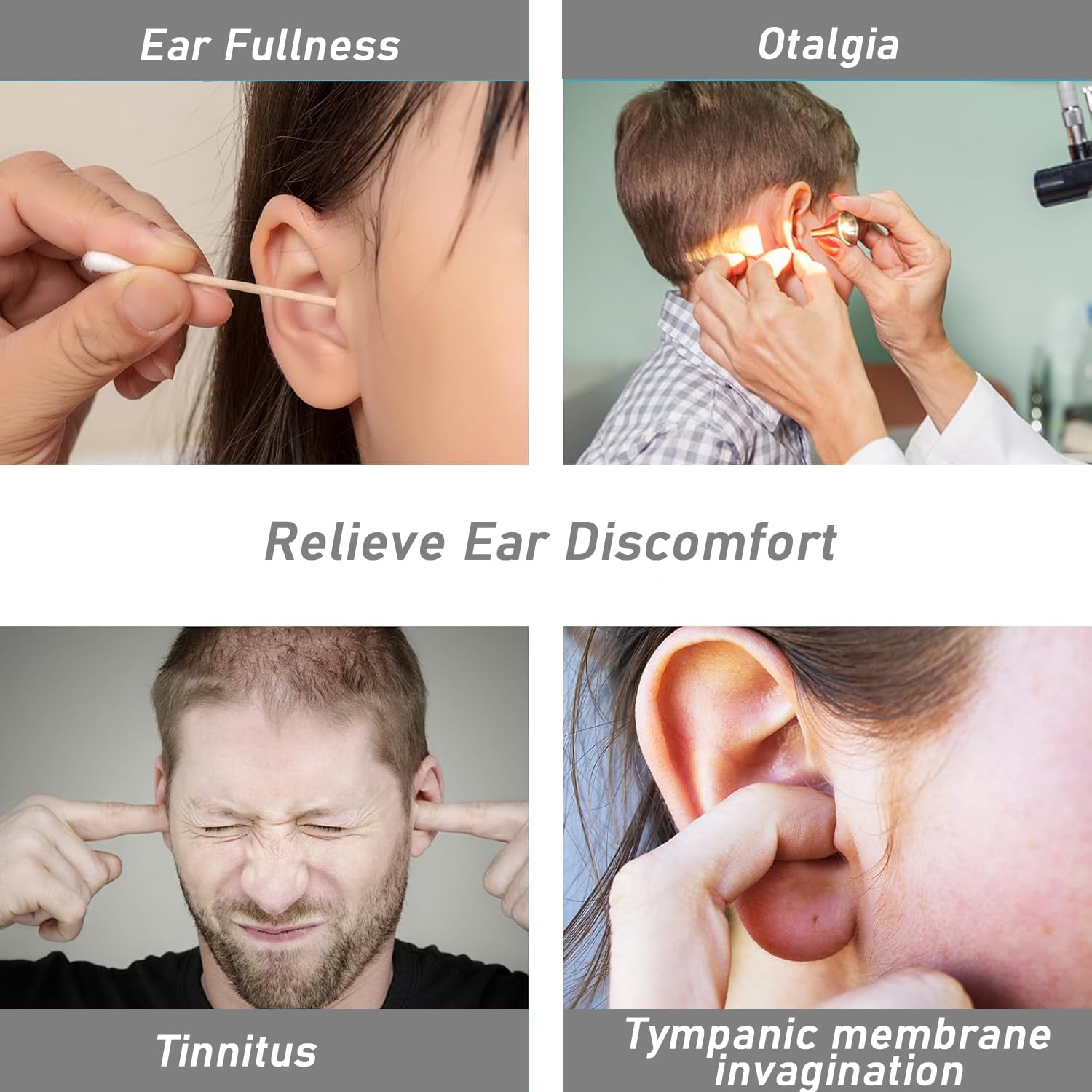 Ear Pressure Relief Device by Tilcare - Equalizing Ear Popping for Flying, Swimming, Diving, Cold and Allergy Discomfort