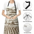 thumbnail image 5 of Bingfone Vineyard Landscape 1 Apron Gifts For Men, Women Professional Grade Chef Apron For Kitchen,Bbq & Grill, 5 of 8