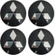thumbnail image 1 of Juego de 4 tapacubos para centro de rueda Mitsubishi, 60 mm/2,35 pulgadas, emblema de cubierta central con logotipo para cubo de rueda compatible con Mitsubishi (negro), 1 of 2