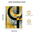 thumbnail image 2 of Nawypu  Yellow and Grey Abstract Geometric Circle Canvas Wall Art Rustic Lemon Yellow Prints Artwork for Living Room Bedroom Wall Decoration, 2 of 5