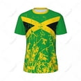 thumbnail image 3 of Exclusive design Jamaica Flag Grain 3D Printed Men For Running Bike Soccer Tennis Fitness Sports tshirt Mesh Fans Short T-shirt, 3 of 13