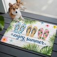 thumbnail image 3 of Summer Slippers Entryway Rug 2'x3'&nbsp; Non Slip Front Door Mats, Tropical Botanical Palm Leaves Vintage Entrance Rugs Indoor Outdoor Carpet, Washable Floor Mats Small Area Rug for Bedroom Kitchen, 3 of 8