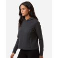 thumbnail image 2 of North End NE729W Women's Spirit Textured Hooded Pullover-Black Heather-S, 2 of 6