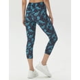 thumbnail image 3 of Brythos Women's Cropped Leggings - Art Splatter Print Cropped Trousers,Multicolor,M, 3 of 5