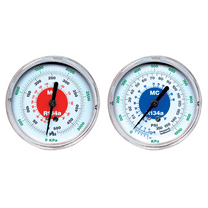 Mastercool 3 1/8" REPL GAUGE R134A HIGH SIDE 80MM