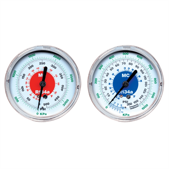 Mastercool 3 1/8" REPL GAUGE R134A HIGH SIDE 80MM
