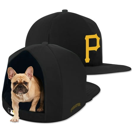 UPC: 0840071701778 | Black Pittsburgh Pirates Plush Pet Nap Cap Dog Bed