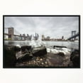 thumbnail image 2 of Design Art La Ligne D'Horizon Du Ponts De Brooklyn  Sur Toile Encadrée, 2 of 3