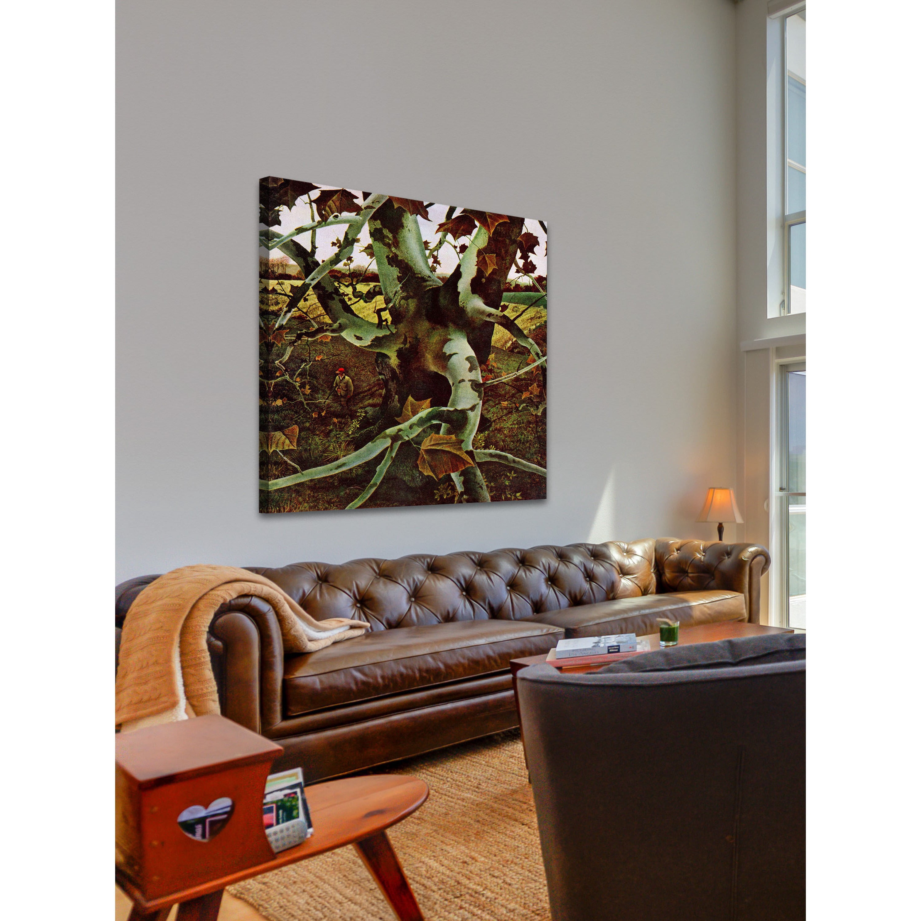 "Sycamore Tree" Painting Print on Wrapped Canvas