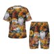 thumbnail image 1 of Balery Welcom Fall Conjunto de Pijama Infantil de Manga Corta con Estampado – Ropa de Dormir de Algodón Suave-4X-Large, 1 of 6
