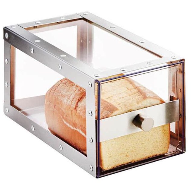 Urban Stainless Steel Bread Bin Drawer - Silver