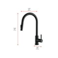 thumbnail image 2 of Elegant Kitchen & Bath FAK-306MBK Luca Single Handle Pull Down Sprayer Kitchen Faucet with Touch Sensor, Matte Black, 2 of 9
