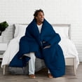 thumbnail image 3 of Bare Home Goose Down Alternative Reversible Comforter, Twin/Twin XL, Dark Blue/Gray, 3 of 6