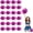 Colorful+Pink, variant on 24 Pack Cheerleading pom poms,Handheld Cheer pom poms, Sports Cheer Plastic Pom Poms Cheerleading for Sports Team Spirit Cheering (Colorful+Blue)
