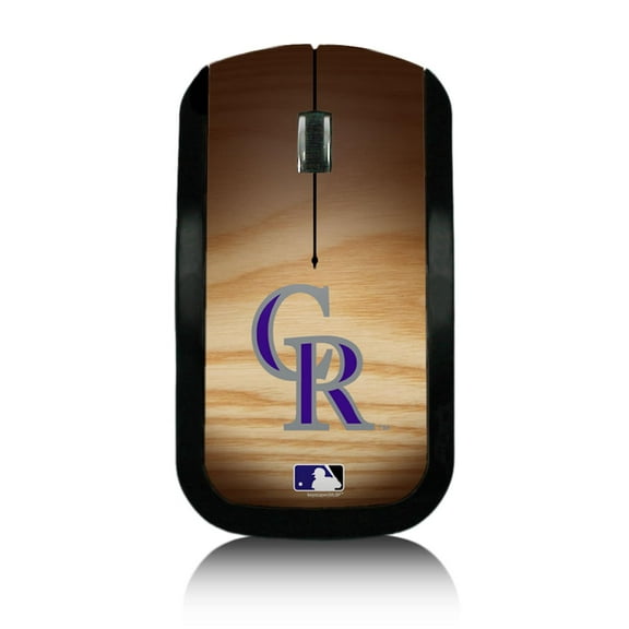 Colorado Rockies Wood Print Wireless USB Mouse