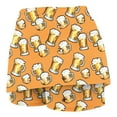 thumbnail image 3 of LEBONYARD Womens Tennis Skirts with Shorts,Women's Versatile Yoga Skort,Women's New Color Oktoberfest Print Mid-waist Skirt Pants Sports Shorts Bottoming Skirt Pants Yellow S, 3 of 5