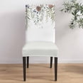 thumbnail image 5 of Chair Covers for Dining Room Set of 4,Christmas Pine Leaves Stretch Seat Protector Removable Washable Chairs Slipcovers for Kitchen Banquet Wedding Hotel,Winter Berries Hazelnuts, 5 of 6