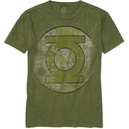 Dc - Men's Green Lantern Logo Washed Tee