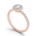 thumbnail image 2 of 3/4 Carat T.W. Diamond Single Halo 14kt Rose Gold Engagement Ring, 2 of 4