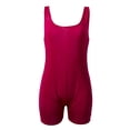 thumbnail image 5 of Women Short Romper Jumpsuit Leotard Sleeveless Gym Yoga Top Stretch Blouse Lady Bodysuit, 5 of 5