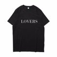 thumbnail image 4 of KPOP BTS JIMIN V Mismo Camiseta De Algodón Hombres Mujeres Talla Grande Estilo Coreano Impresión Carta Suelta Cuello Redondo Manga Corta Top Pareja Ropa De Moda Verano Casual Camisa Tee, 4 of 4