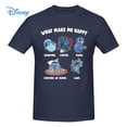 thumbnail image 2 of What Makes Me Happy Disney Stitch T shirt Harajuku Short Sleeve T-shirt 100% Cotton Graphics Tshirt Brands Tee TopM Gao Jinjia LED, 2 of 2