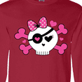 thumbnail image 4 of Inktastic Girl Pirate Skull Valentine Long Sleeve T-Shirt, 4 of 5