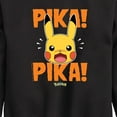 thumbnail image 3 of Pokémon - Pika Pika Scared - Youth Crewneck Fleece Sweatshirt, 3 of 5