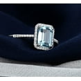 thumbnail image 4 of Designer 1.50 Carat Topaz and Diamond Engagement Ring in Halo Setting, 4 of 4