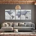 thumbnail image 2 of Stretched Canvas World Map Art - Concrete World Map Narrow, 2 of 3