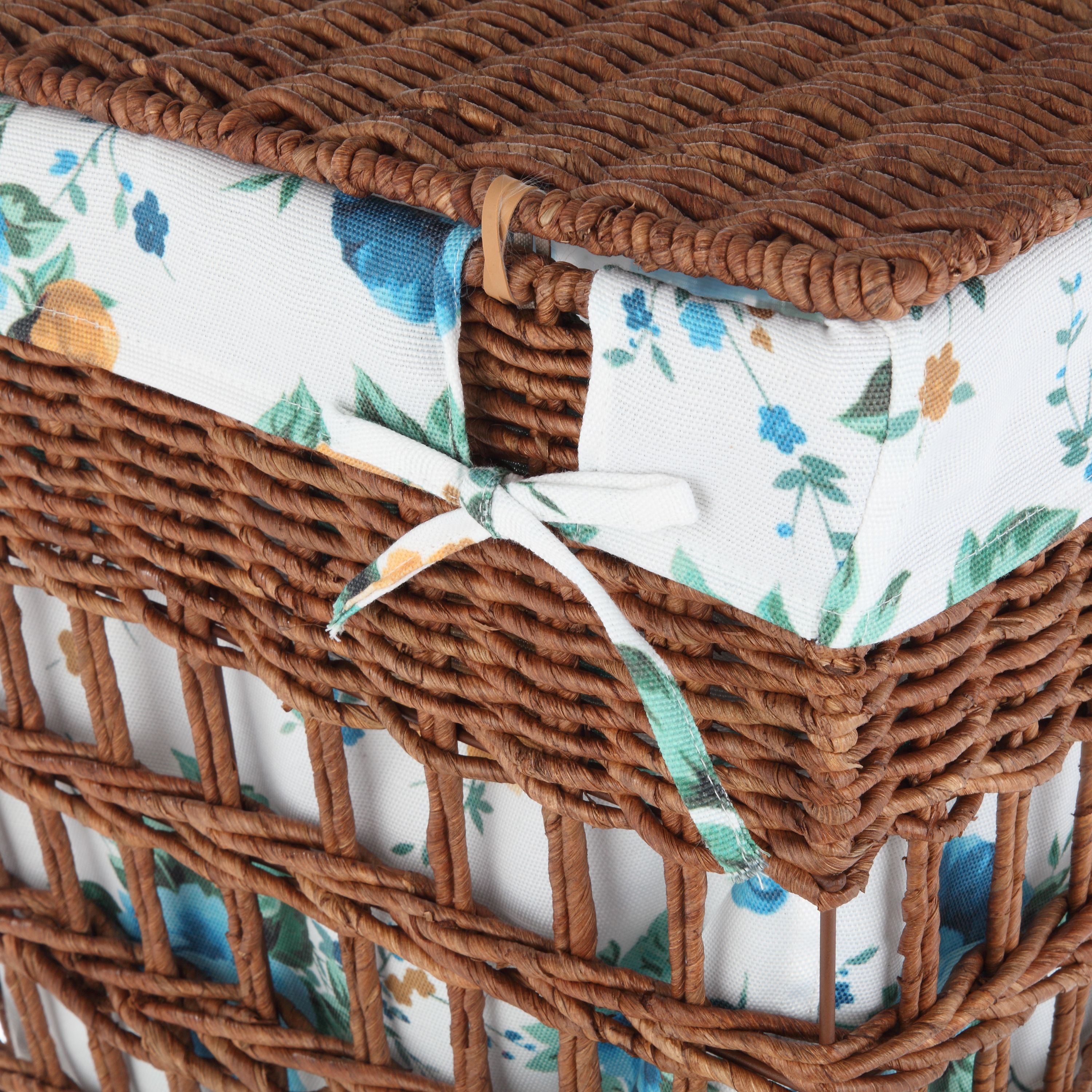 The Pioneer Woman Rose Shadow Maize Laundry Hamper - image 3 of 6