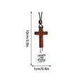thumbnail image 3 of XSHBTOP Daily Bible Verse Rearview Mirror Cross Ornament – Daily Scripture Car Charm Hanging Cross For Car With "I Am With You Always" Medallion(White), 3 of 7