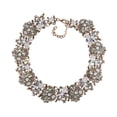 thumbnail image 2 of Gargantilla retro gruesa con diamantes de imitación, accesorios de ropa con purpurina, elegantes regalos de fiesta, regalo de novia, joyería de Blanco, 2 of 9