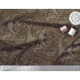 thumbnail image 2 of Soimoi Modal Satin Tissu Imprimé Floral & Paisley 1 Yard 42 Inch Wide, 2 of 3