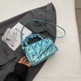 thumbnail image 2 of Bolso de hombro compuesto Hilo bordado Durable Mujer Ocio diario (Azul), 2 of 8