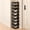 black, variant on Slim Tall Shoe Rack 8 Layers Free Standing Narrow Shoe Organizer, Compact Shoe Storage for Front Door & Closet