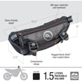 thumbnail image 2 of Zigzag Handlebar Bag, 1.5 Liter Black Windshield Pouch, Fits Any Motorbike, Dirt Bike & Snow Bike, 2 of 5