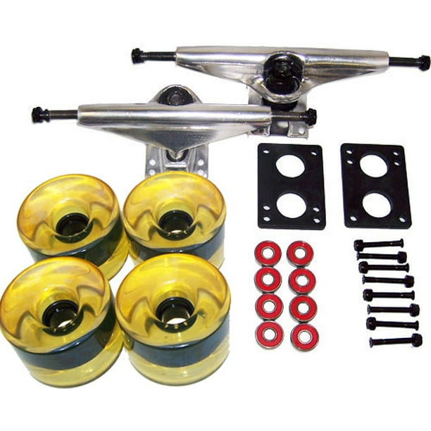trucks wheels and bearings Blank skateboard wheels bearings trucks
pavoz silver black combo set