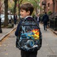 thumbnail image 6 of Chririnla Waterproof Bookbag for Elementary School Back to School, 600D Polyester Lightweight School Bag, Cartoon Truck Design, 6 of 9